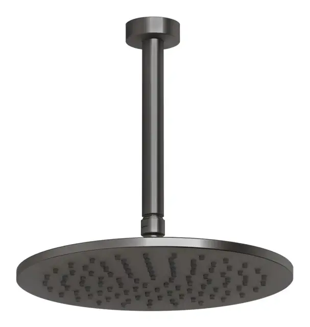 Верхний душ Gessi Anello, потолочный, ⌀250 мм, цвет Black Metal Brushed PVD