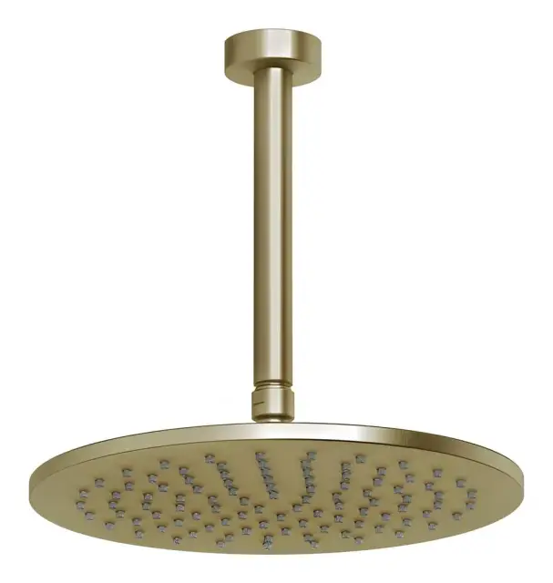 Верхний душ Gessi Anello, потолочный, ⌀250 мм, цвет Brass Brushed PVD