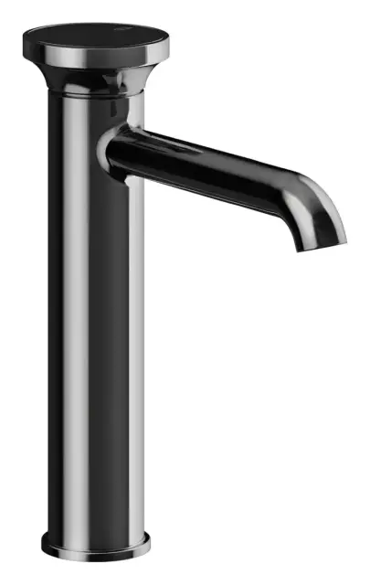 Смеситель для раковины Gessi Origini, средний h247, без донного клапана, цвет Black Metal PVD