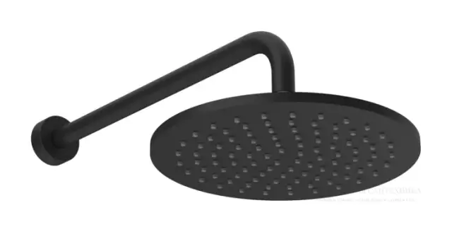 Верхний душ Gessi Origini, для настенного крепления, поворотный, Ø250 мм, цвет Matte Black
