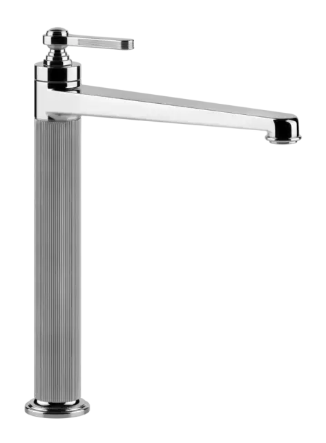 Смеситель для раковины Gessi Venti20, высокий, без донного клапана, цвет Chrome