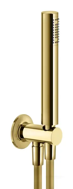 Ручной душ Gessi Inciso, c шланговым подсоединением и держателем, цвет Gold PVD