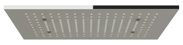 Накладная панель верхнего душа Gessi Afilo, 300x500 мм, встраиваемый, внешняя часть, цвет Mirror Steel