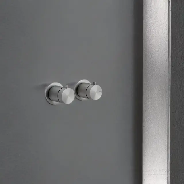 Термостат Gessi 316, встраиваемый, на 2 выхода, цвет Steel Brushed