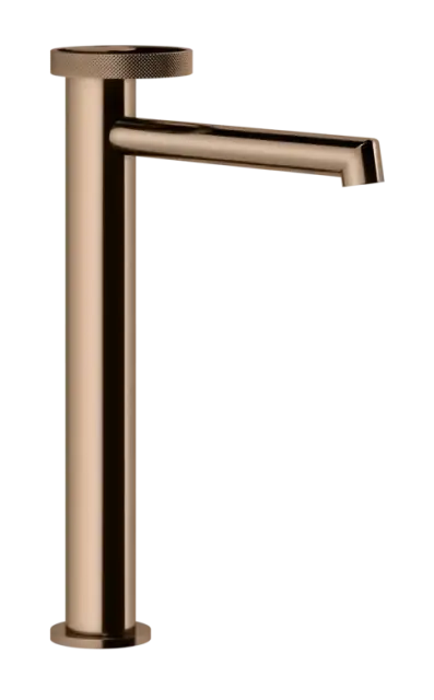 Смеситель для раковины Gessi Anello, высокий, длинный излив, цвет Copper PVD