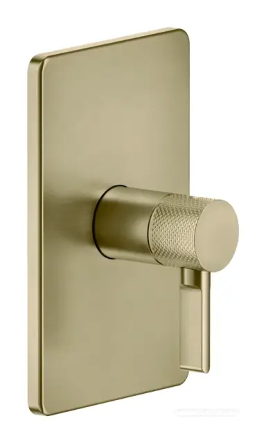 Смеситель для душа Gessi Inciso, встраиваемый, на 1 выход, цвет Brass Brushed PVD