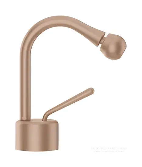 Смеситель для биде Gessi Goccia, без донного клапана, цвет Copper Brushed GHRC