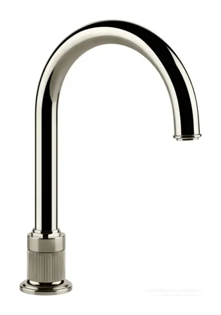 Излив для раковины Gessi Venti20, высокий, отдельностоящий, цвет Nickel PVD