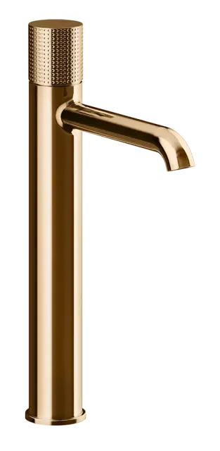 Смеситель для раковины Gessi Habito, высокий, h337 мм, без донного клапана, цвет Warm Bronze PVD