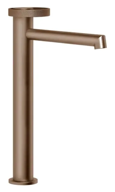 Cмеситель для раковины Gessi Anello, высокий, длинный излив, цвет Copper Brushed PVD