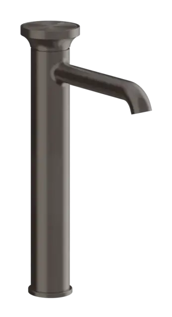 Смеситель для раковины Gessi Origini, высокий, без донного клапана, цвет Black Metal Brushed PVD