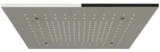 Накладная панель верхнего душа Gessi Afilo, 500x500 мм, встраиваемый, внешняя часть, цвет Mirror Steel