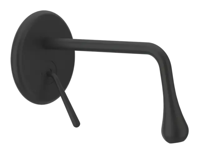 Cмеситель для раковины Gessi Goccia, настенный, внешняя часть, 115x215 мм, цвет Matte Black