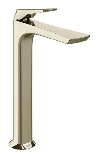 Смеситель для раковины Gessi Ventaglio, высокий, без донного клапана, цвет Nickel PVD