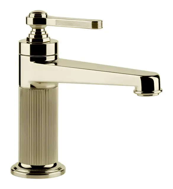 Смеситель для раковины Gessi Venti20, без донного клапана, цвет Brass PVD
