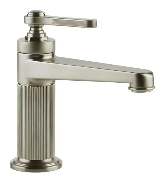 Смеситель для раковины Gessi Venti20, с донным клапаном, цвет Finox Brushed Nickel