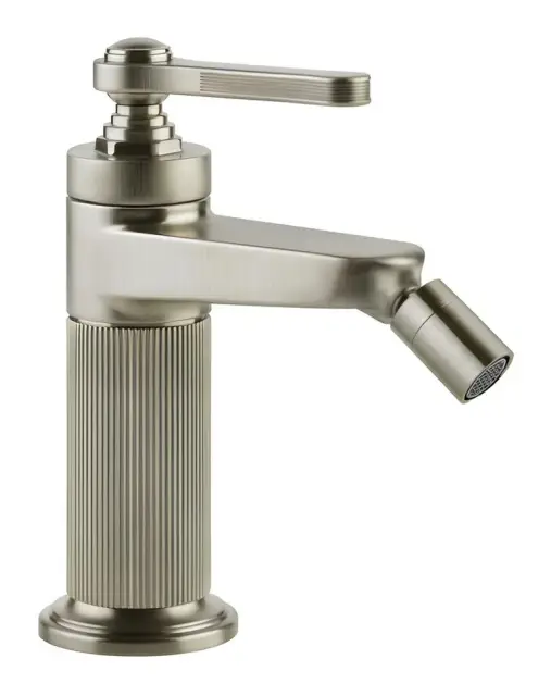 Смеситель для биде Gessi Venti20, с донным клапаном, цвет Finox Brushed Nickel