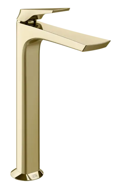 Смеситель для раковины Gessi Ventaglio, высокий, с донным клапаном "Stop&Go", цвет Brass PVD