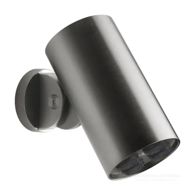 Верхний душ Gessi Spotwater316, настенный, поворотный, многоструйный, Ø79 мм, цвет Steel Brushed