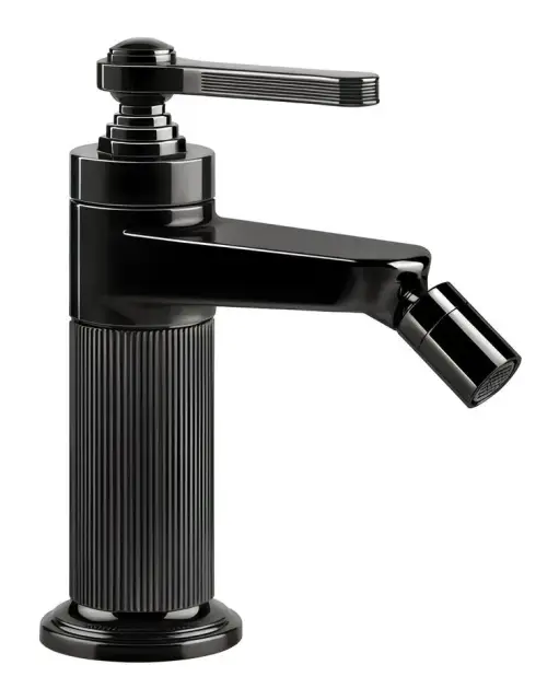 Смеситель для биде Gessi Venti20, с донным клапаном, цвет Black Metal PVD