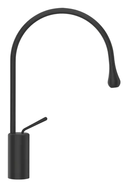 Смеситель для раковины Gessi Goccia, 285х55 мм, цвет Matte Black