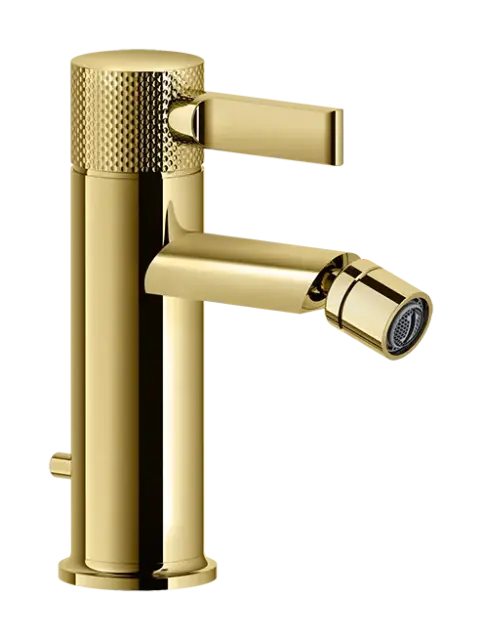 Смеситель для биде Gessi Inciso, донный клапан, цвет Gold PVD