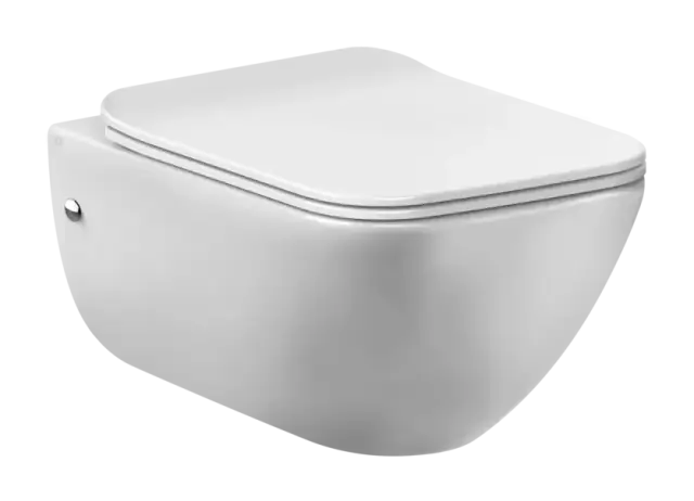 Унитаз Gessi Goccia, подвесной, со встроенным сифоном, сиденьем Slim, цвет White Ceramic