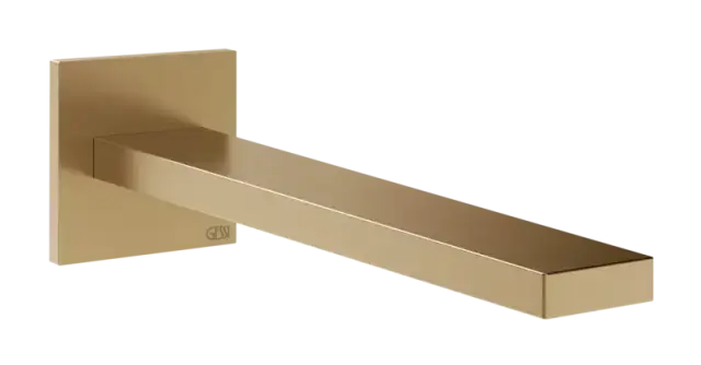 Излив для раковины Gessi Inverso, настенный, длина излива по запросу, цвет Warm Bronze Brushed PVD