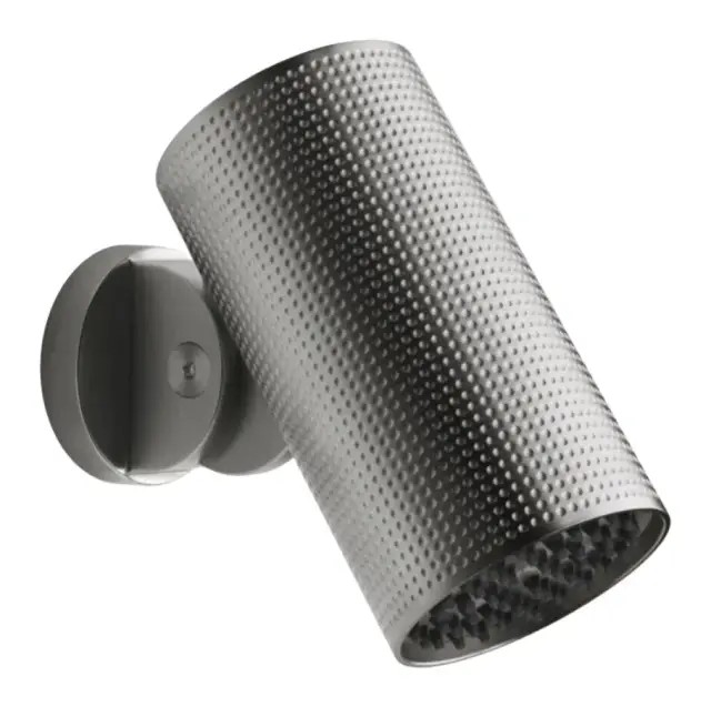 Верхний душ Gessi Spotwater316, поворотный, с шарниром, с функцией тропический ливень, Н-162 мм, цвет Steel Brushed
