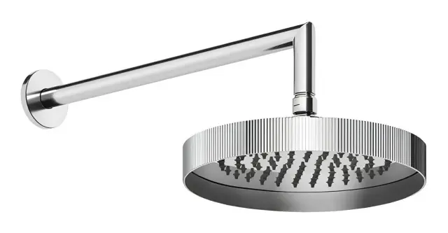 Верхний душ Gessi Ingranaggio, ø218 мм, поворотный, с настенным держателем, цвет Chrome