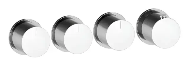 Термостат для душа Gessi, встраиваемый, с 3 независимыми выходами, внешние части, цвет Сhrome