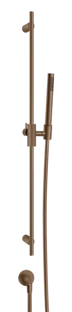 Штанга Gessi Anello, h900 мм, с душевой лейкой и отводом воды, цвет Copper Brushed PVD