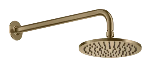 Верхний душ Gessi Inciso, Ø200 мм, настенный, цвет Warm Bronze Brushed PVD
