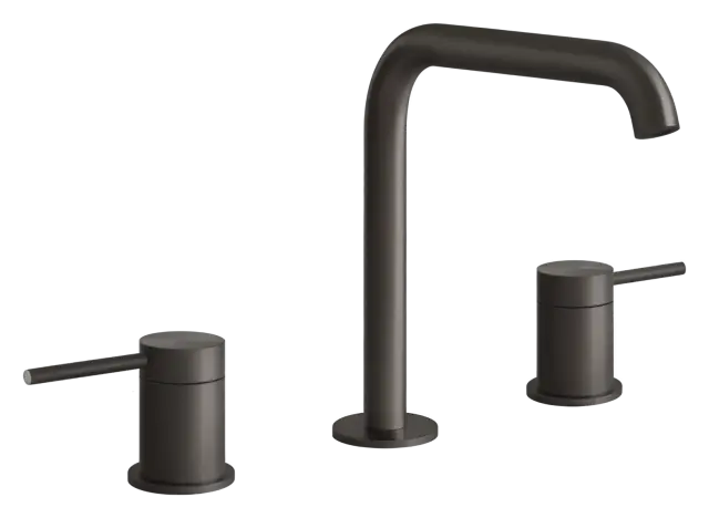 Смеситель для раковины Gessi316 Flessa, 570x190 мм, цвет Black Metal Brushed PVD