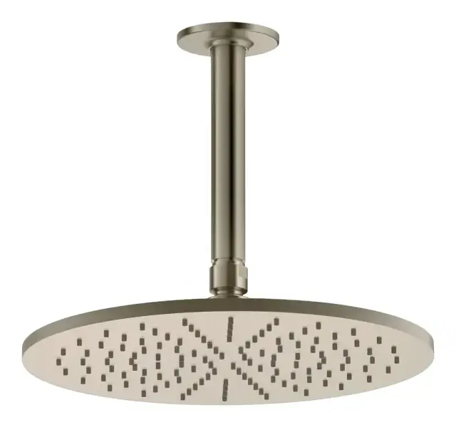 Верхний душ Gessi Inciso, Ø300 мм, шарнирный, с потолочным держателем, цвет Finox Brushed Nickel