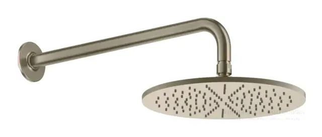 Верхний душ Gessi Inciso Ø300 мм, настенный, цвет Finox Brushed Nickel