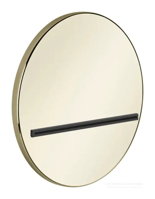 Излив Gessi Venti20 Ø207 мм, настенный, каскадный, цвет Brass PVD