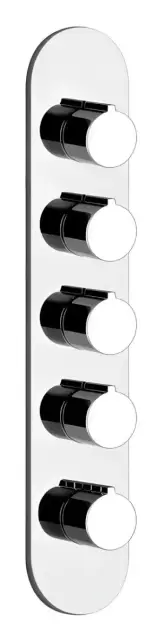 Термостат Gessi, высокой производительности, с 4-я независимыми выходами, внешние части, цвет Chrome