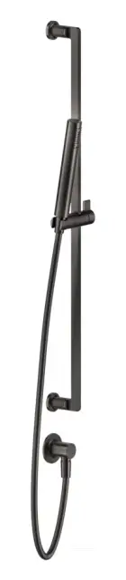 Штанга Gessi Inciso, h800 мм, с ручной лейкой, шлангом и выводом воды, цвет Black Metal Brushed PVD