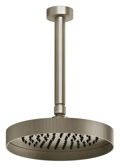 Верхний душ Gessi Ingranaggio, Ø218 мм, поворотный с шарниром, цвет Finox Brushed Nickel