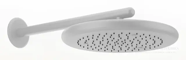 Верхний душ Gessi Goccia, настенный, с защитой от известкового налёта, цвет White CN