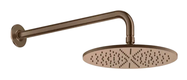 Верхний душ Gessi Inciso, Ø300 мм, настенный, цвет Copper Brushed PVD