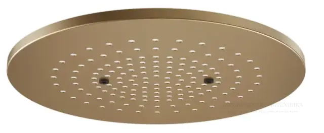 Накладная панель верхнего душа Gessi Afilo, Ø350 мм, внешняя часть, цвет Warm Bronze Brushed PVD