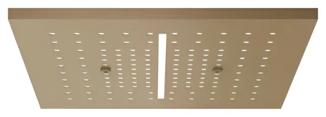 Накладная панель Gessi Afilo 300x300 мм, для многофункциональной душевой системы, цвет Warm Bronze Brushed PVD