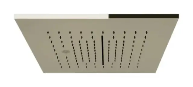 Накладная панель верхнего душа Gessi Minimali 350x350 мм, для многофункциональной душевой системы, цвет Nickel PVD