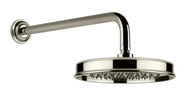 Верхний душ Gessi Venti20, Ø200 мм, настенный, поворотный, цвет Nickel PVD