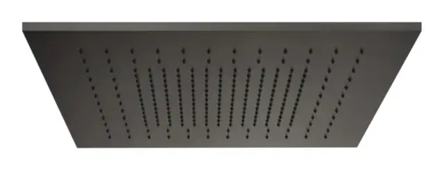 Накладная панель Gessi Afilo, функция тропический ливень, внешняя часть, 500x500 мм, цвет Black Metal Brushed PVD