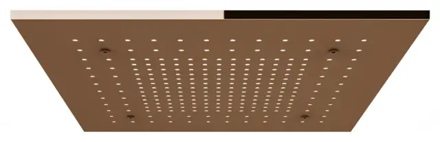 Накладная панель Gessi Afilo, функция тропический ливень, внешняя часть, 500x500 мм, цвет Copper PVD