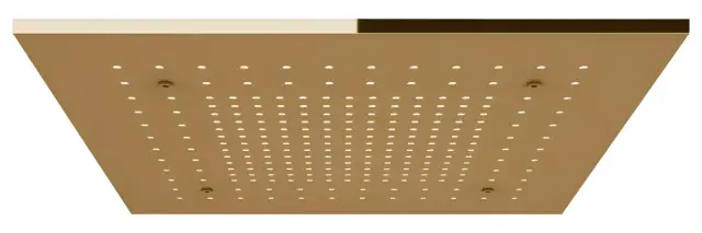 Накладная панель верхнего душа Gessi Afilo, с функцией дождя, 500х500 мм, цвет copper Brushed PVD