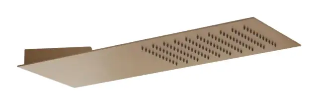 Верхний душ Gessi Tremillimetri Quadro 200, для настенного крепления, L-550 мм, цвет Copper Brushed PVD